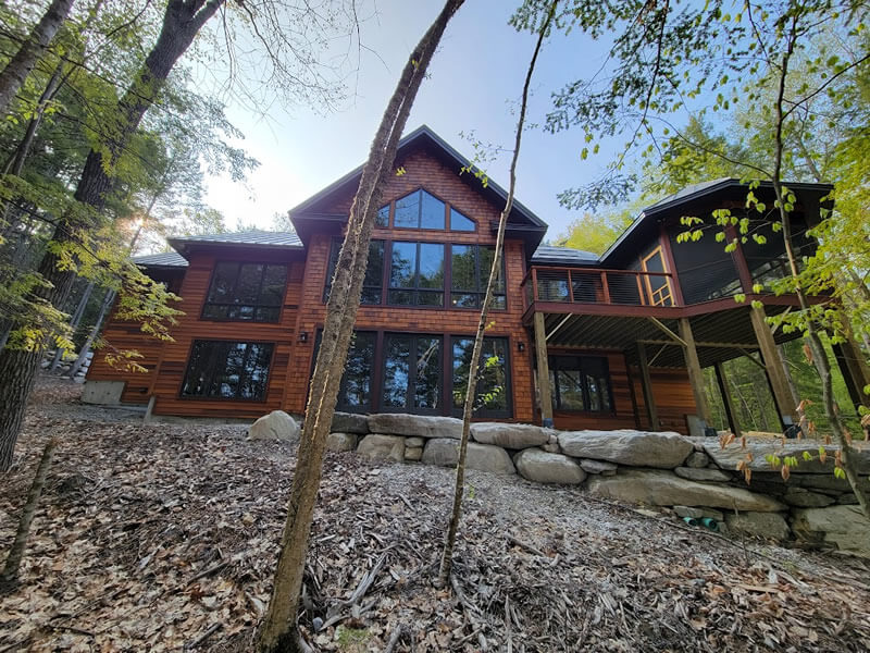 Custom home construction by G & L Contrating.